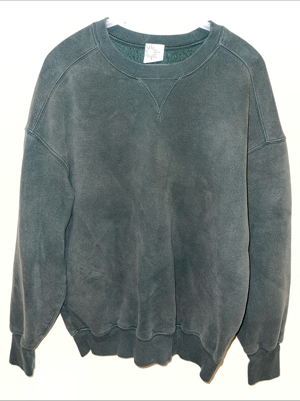aerie Washed Teal Crewneck Sweatshirt
